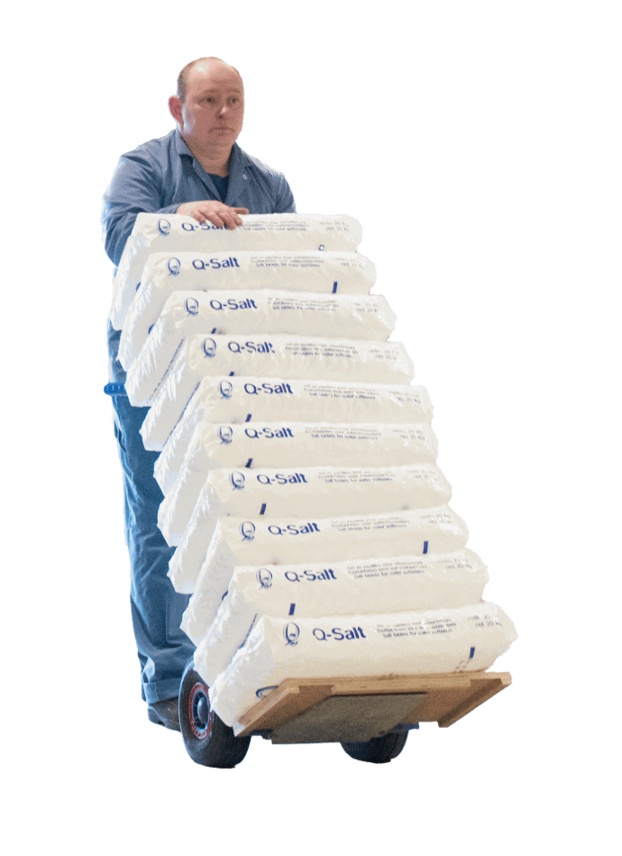 Handgeloste levering zout Handgeloste levering