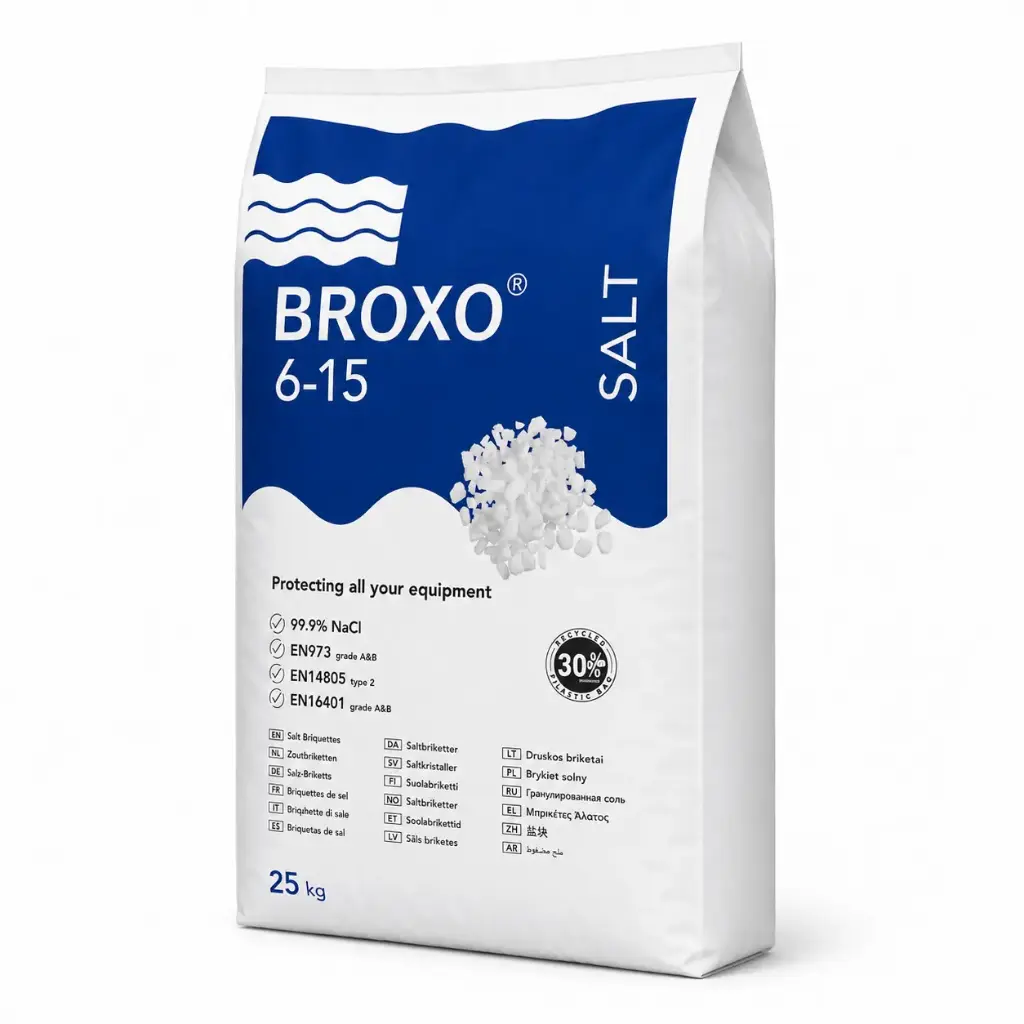 Broxo 6-15mm 25 KGS - Cristaux De Sel Pour L'adoucisseu