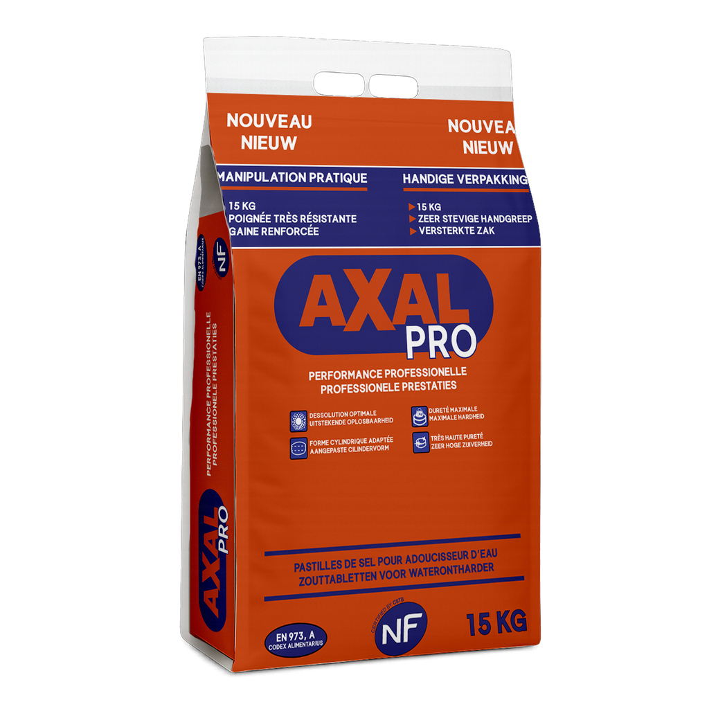 Axal Pro Pastilles de sel 15KG (66 / Pallet)