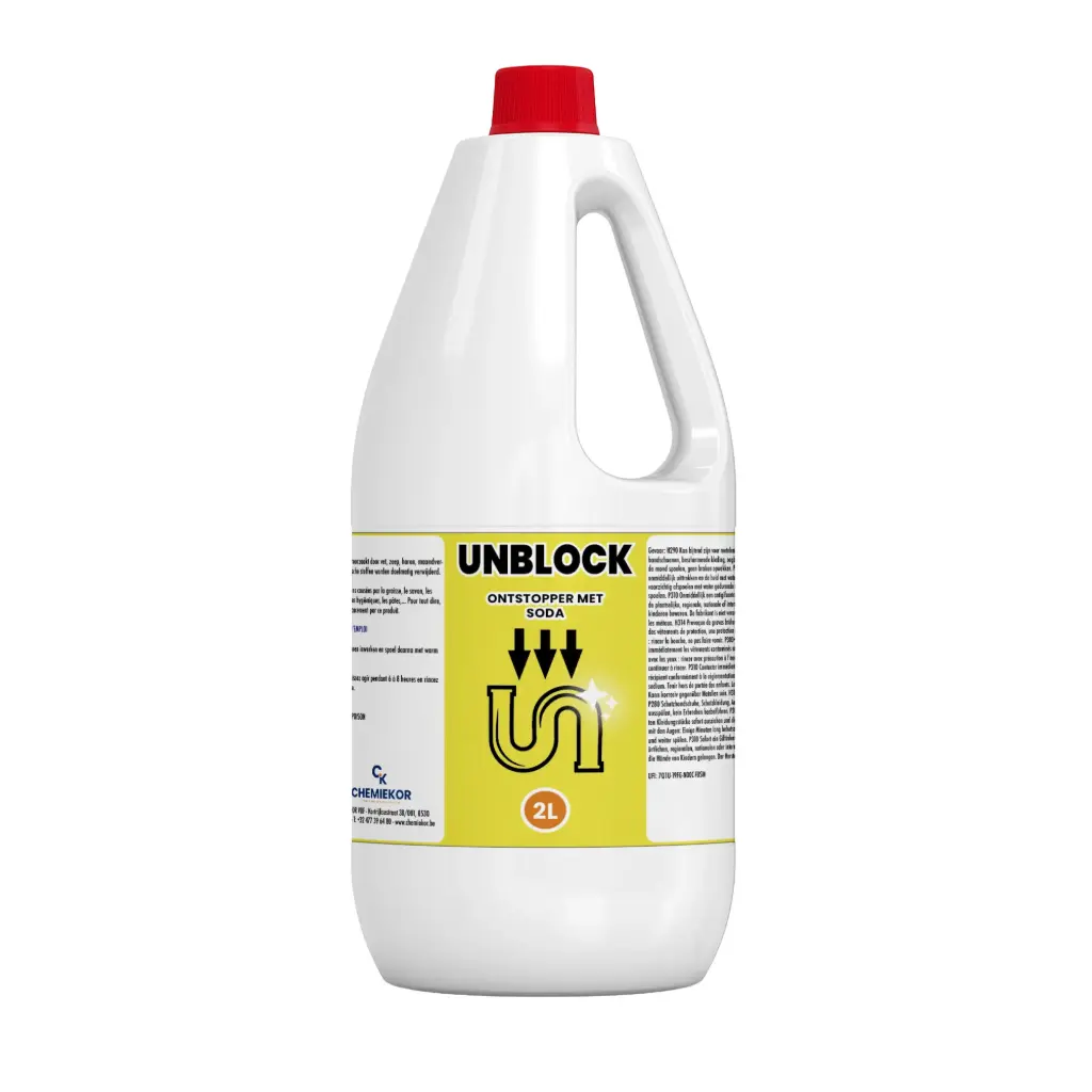 CHEMIEKOR Unblock Met Soda 2L - Zeer Krachtige Ontstopper