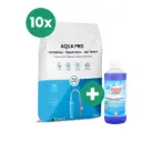 Combo 10 x 15KG Zouttabletten + 1L Harsenreiniger